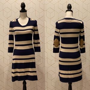 Sweater Dress with Elbow Patches